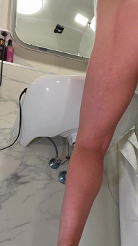 Real College Girl Petite Cheerleader Comes for a Fashion Try on Haul Turns Out There Are Many Cameras in the Bathroom