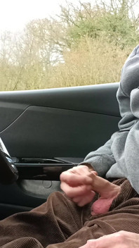 Car Masturbation - Big Cock Growing, Edging, Cumming Wearing Cords - Rockard Stepdaddy