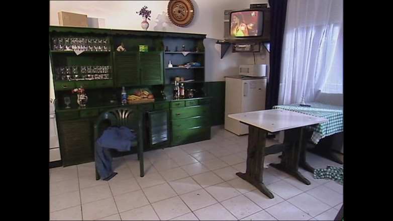 Deutschland porn: Hot Blonde Teen Fucked in the Kitchen