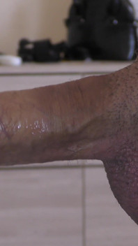 Ebony Slut Sucks White Cock and Swallows Hot Jizz