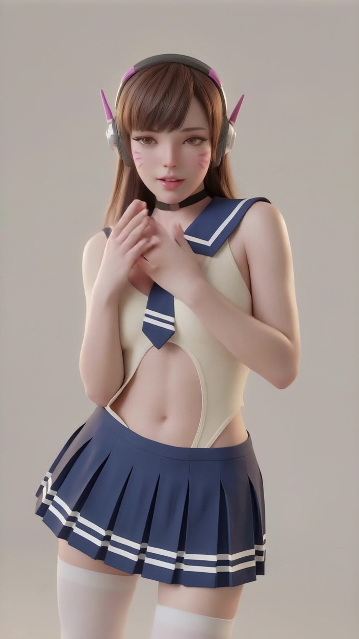 3D-Hentai Games: Tarian Cantik D.va (apink - U You)