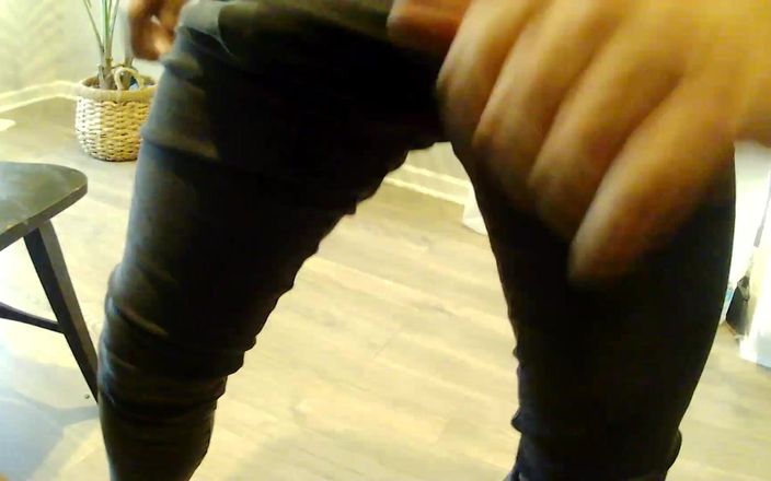 Dick Pants: Pantaloni neri gamba destra