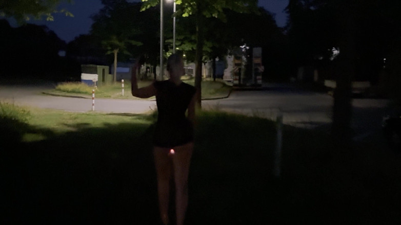 Miley Weasel: Dirty Nylon Slut Gets Fucked on the Street