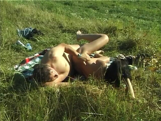 Dirty Teeny: Hairy teen is getting fucked outdoors by an older guy