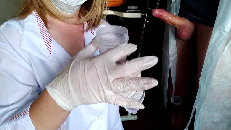 OurFetishLife: Plötzlich auf die krankenschwester gespritzt, während sie die spermaanalyse nahm