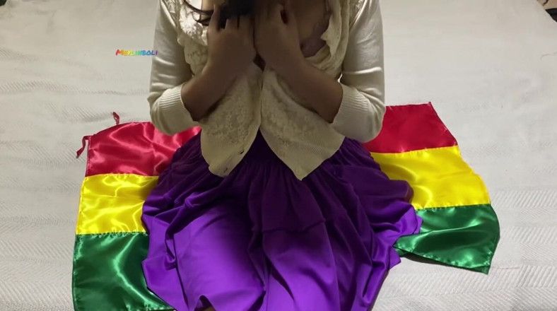 MeylinBoli: 18-jährige bolivien cholita verliert jungfräulichkeit in echtem amateur-selbstgedrehtem casting
