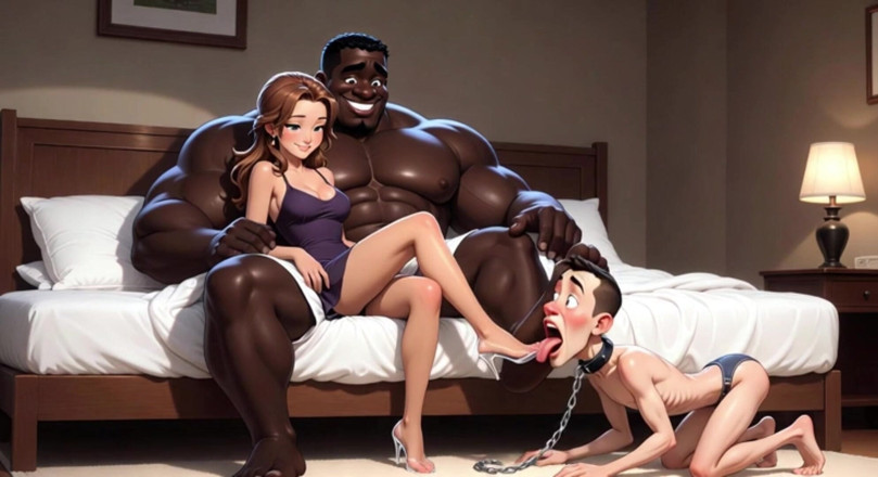 YOUR BEST FANTASY: Submissive Husband Licks and Worships His Wife's Feet - Foot Humiliation