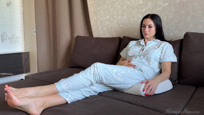 Princess Monica: Farting in Pajamas on a Pillow While Sitting on the...