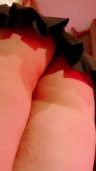 My Cute Girlfriend Sends Me a POV of Her Nice Natural Breasts and Big Thighs