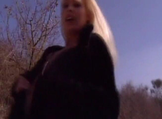 Public Lust: Babe masturbating in car while people watch her