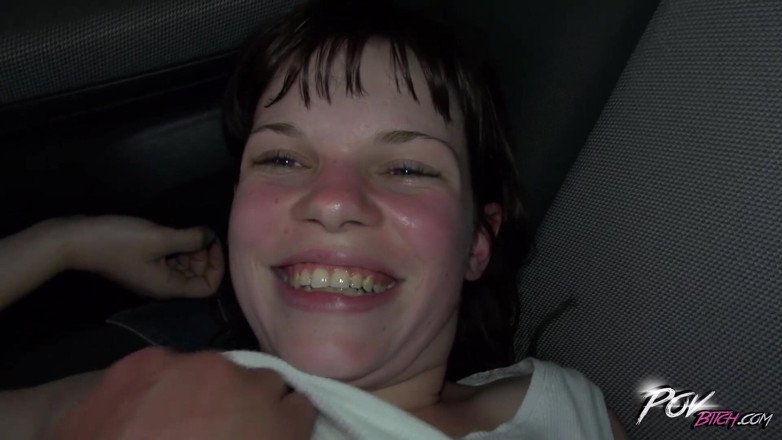 POV Bitch: Redhead fucked hard in car with stranger