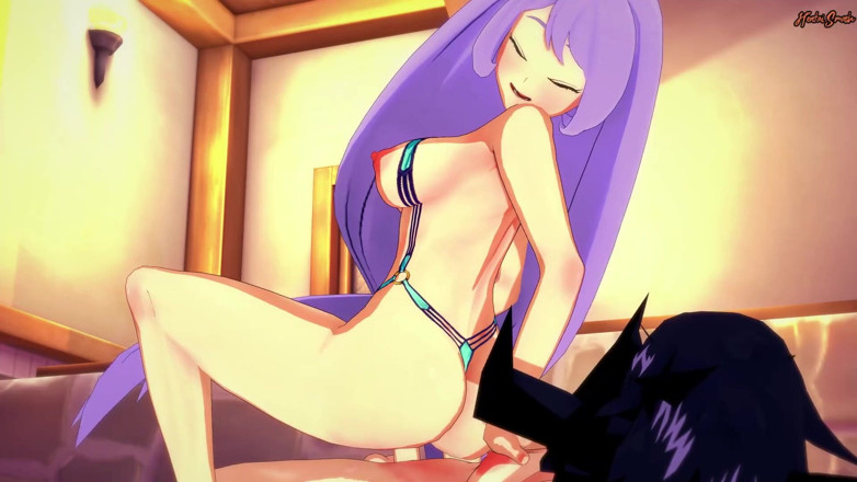 Hentai Smash: Futa Nemuri fickt Hado in einem badehaus - Meine helden-akademie Hentai