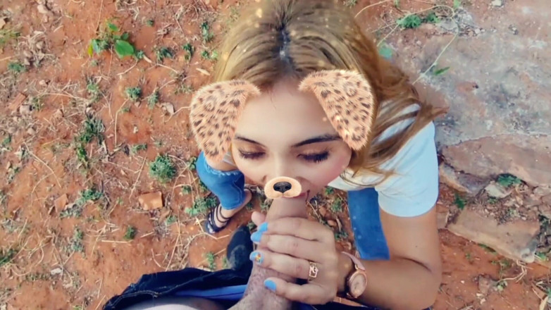 Latinascachondas: Blonde Latina Sucking Cock