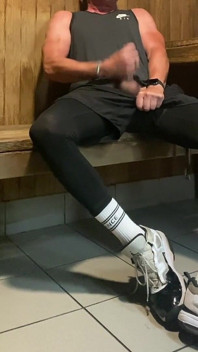 Another Load of Cum in the Sauna From Jockdad87