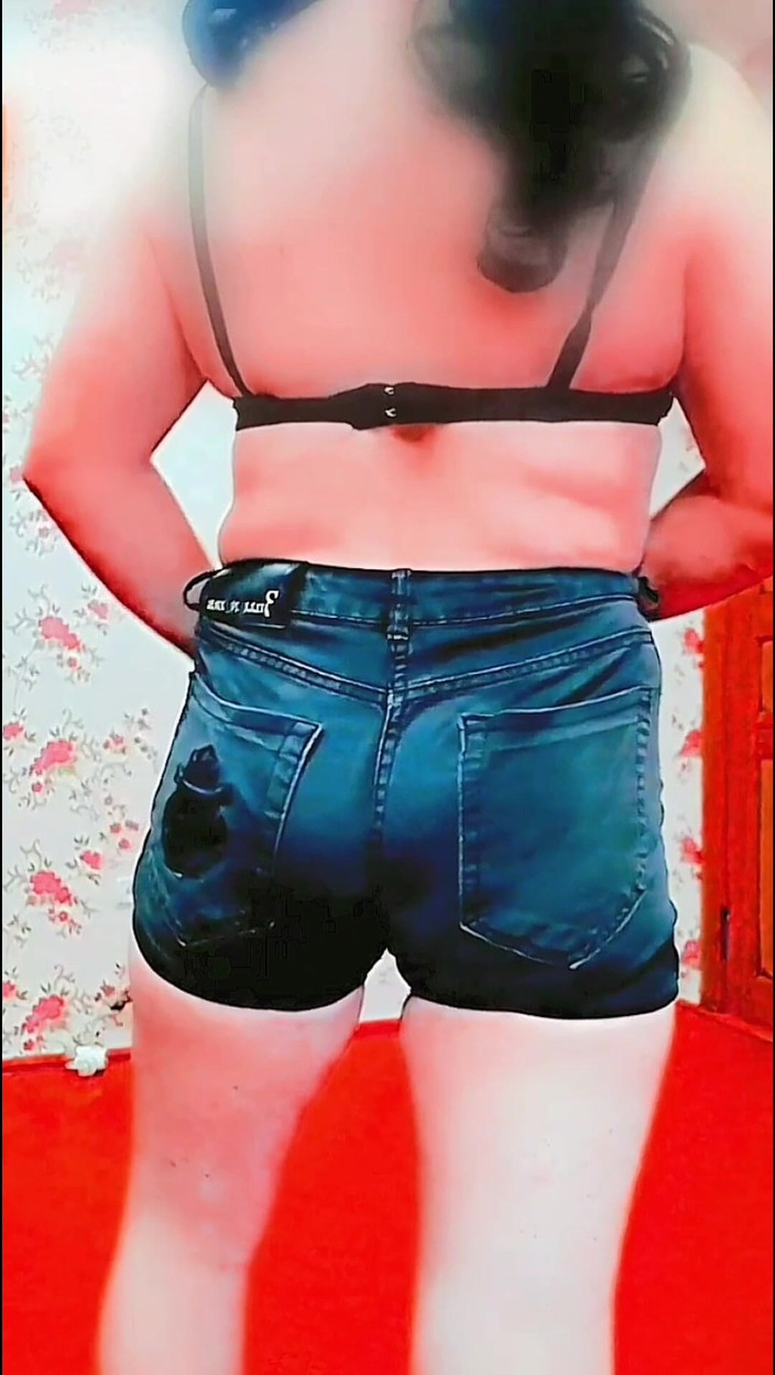 Kitty_Cross: Schwuler Sissy-transvestiert, weißer dicker arsch, hintern, mädchenhafter junge, mtf, lgbt...