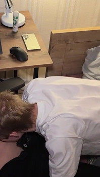 Fucked a Twink's Mouth with a Big Dick, Deep Throat Part 1