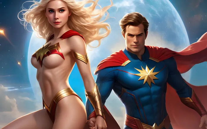 AI Girls: Screensaver 2 - 180 Unique Supergirl Images to Decorating Your Screen for 1 Hour