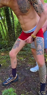 Horny Scally Takes Hung Stepdaddy Outdoors