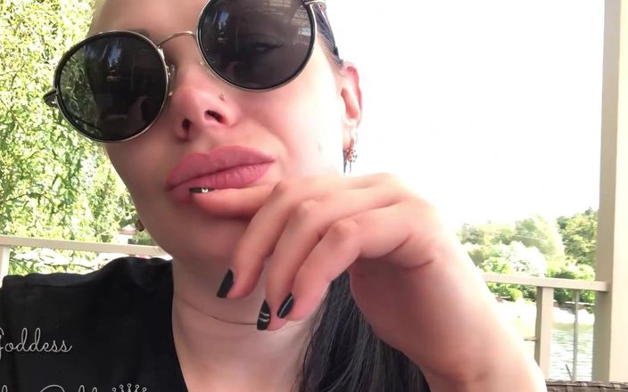 Goddess Misha Goldy: Sexy Big Lip Lick &amp;amp; Lip Smelling &amp;amp; Kiss Glasses Fetish on...