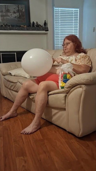 Requested Blow up and Pop Video by Big Beauty Nurse Vicki