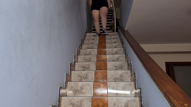 Alice H: Running Down the Stairs