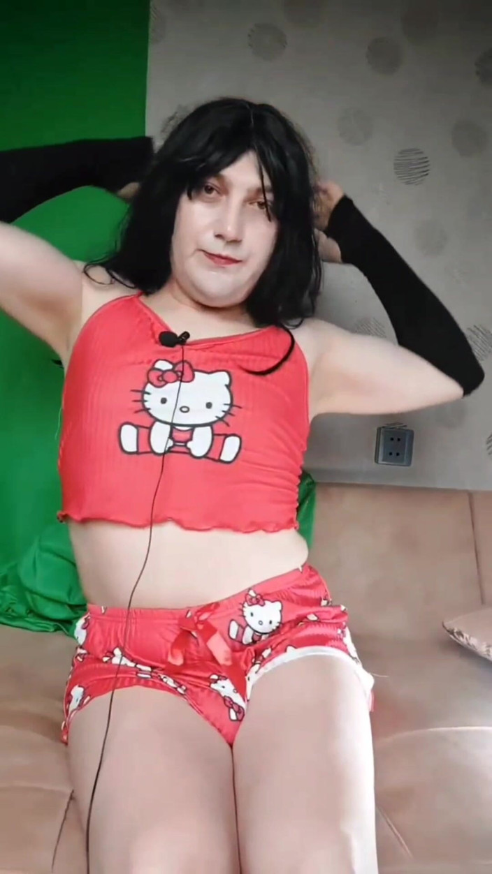 Kitty_Cross: Pretty Pajama Cute Femboy Smooth Legs
