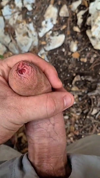 Phimosis Stepdaddy Public. Stroking Slow, Precum Everywhere