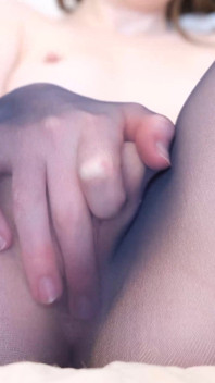Sheer Pantyhose Masturbation
