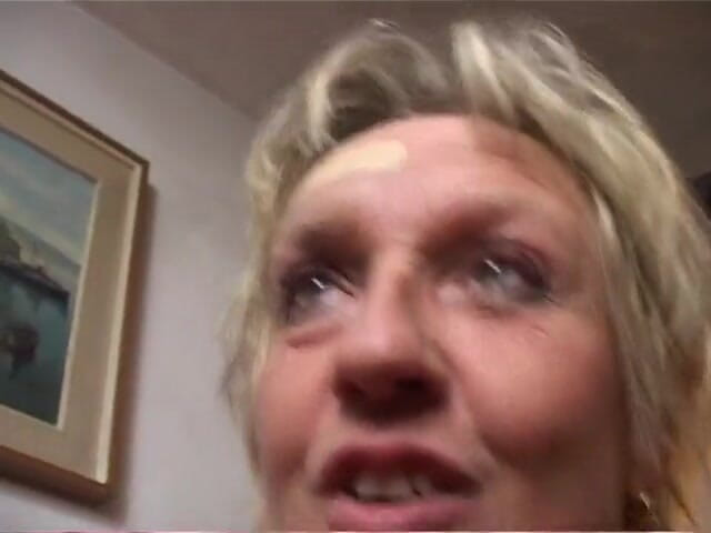 Old PIGS XXX: Horny granny with stockings in a gangbang action