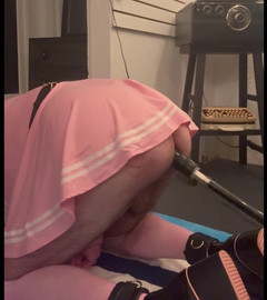 Rateshents: Sissy in Pink and Leathers in a Fit of Madness...