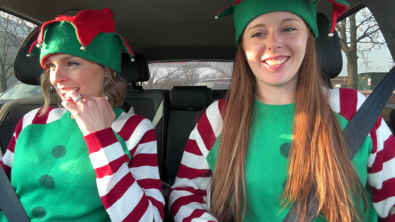 Serenity Cox: Elfi excitați cumming în Drive Thru cu vibratoare luxuriante controlate de...