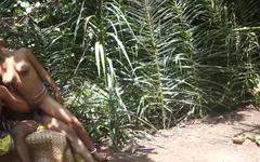After cultivating in her farm for hours she decided to pay me with her wet squiritng