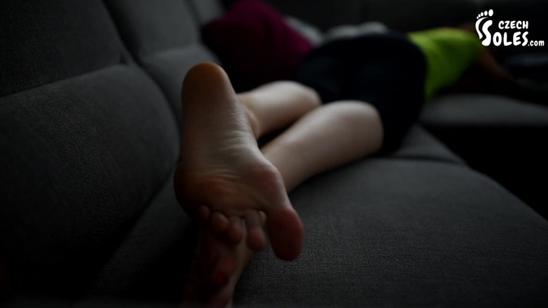 Czech Soles - foot fetish content: Caught at sniffing wife's shoes