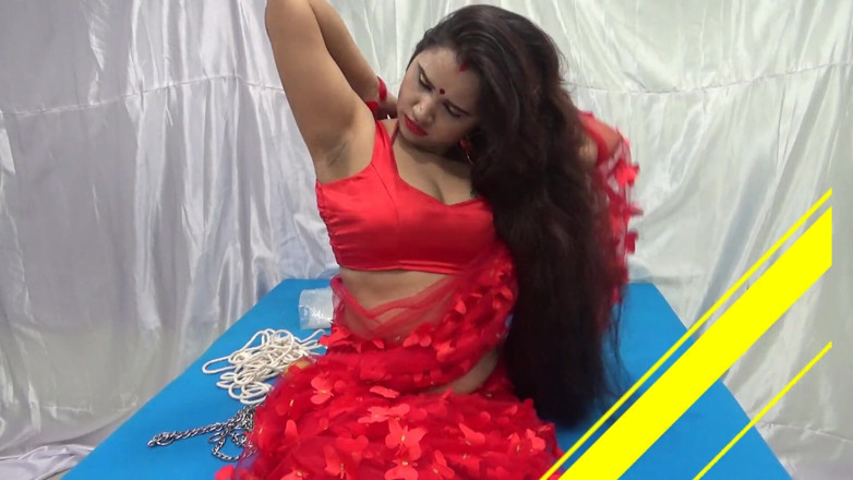 Sexwithsimran: Tied up simran bhabhi fucked hard in bed room