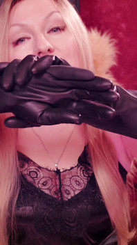 Asmr: Black Work Gloves. Arya Grander