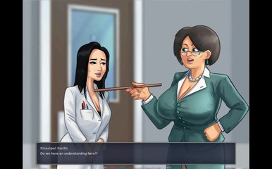 Erotic Krisso: Summertimesaga-asijská děvka slečna Okita hardcore šukání