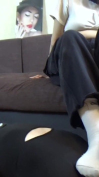Amateur Lezdom Sock Smelling