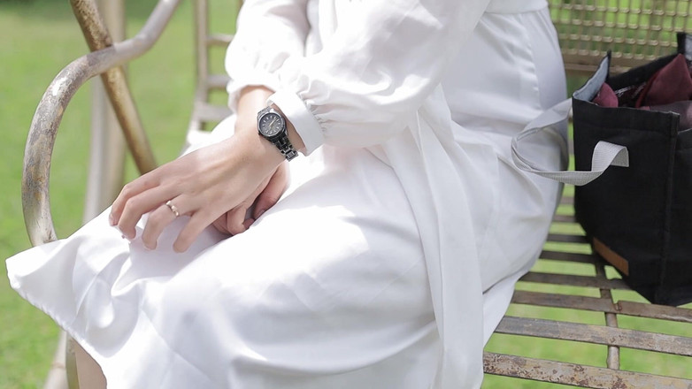 deafheaven666: My First Public Video, Masturbate in My White Satin Dress