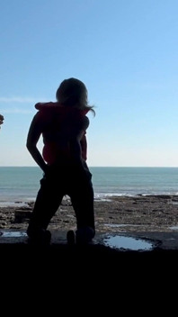 Lifejacket and Jeans on the Beach