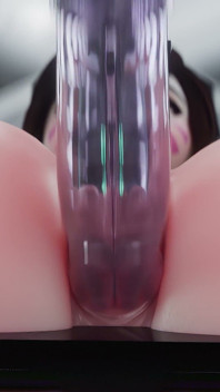 D.va - Clit Stroker & Anal Fuck Machine Squirt Overwatch 3D Fetish Porn