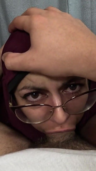 Full Hijabi Covered Rough and Soppy Deepthroat Mia Niqab