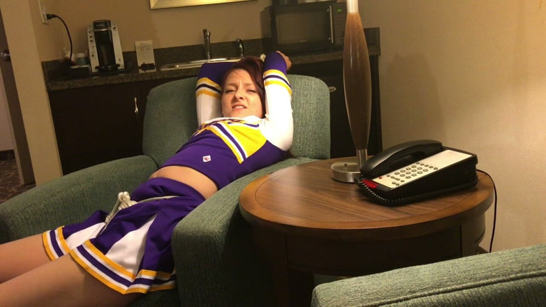 Tied_Tales: Cheerleader tryout