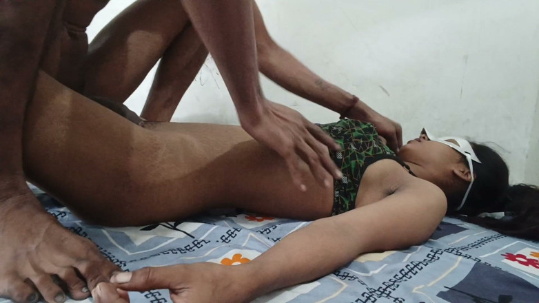 Desicouple9: Desi Wife in Masked &amp; Pounded Hard Against Floor
