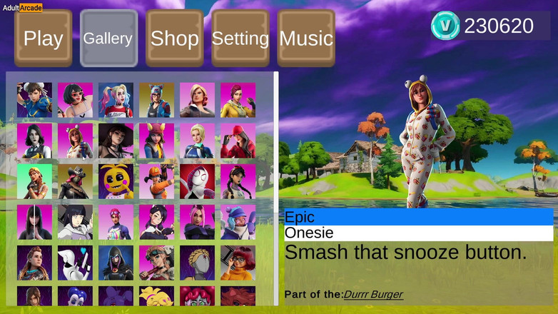 LewdArcade: Forthub sexuální scéna galerie kolekce část 02 - Fortnite parodie porno hra