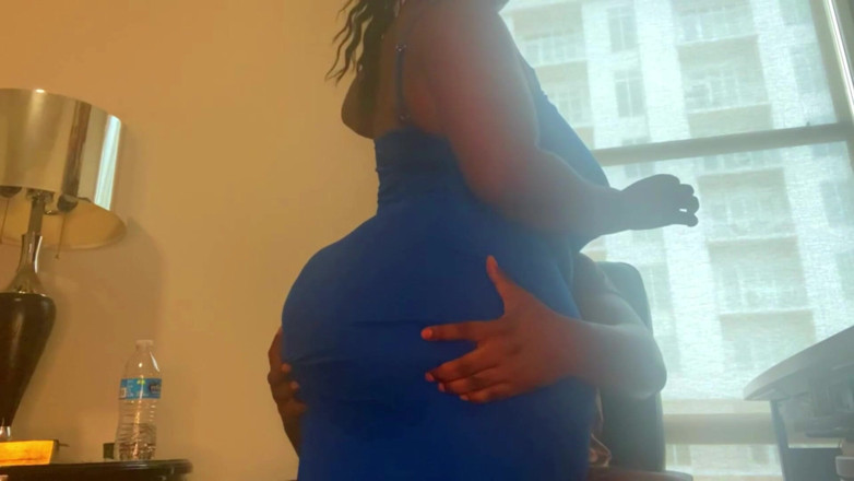 Exclusive Dirty Diana: Dirty Diana gets fucked in her long blue dress