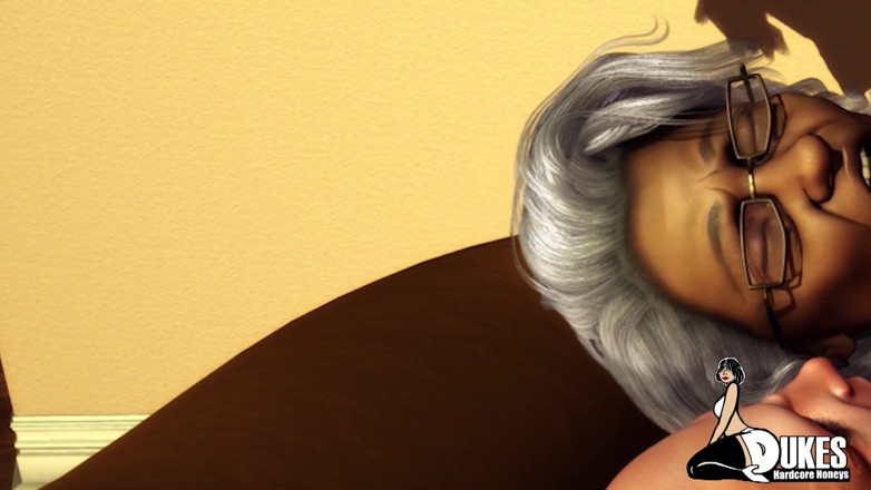 Dukes Hardcore Honeys: Big butt granny fucked in a threesome