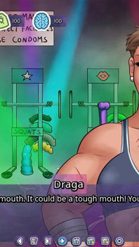 Futadomworld: mann umgeben von großen, starken muskulöse futas im fitnessstudio - episode 4