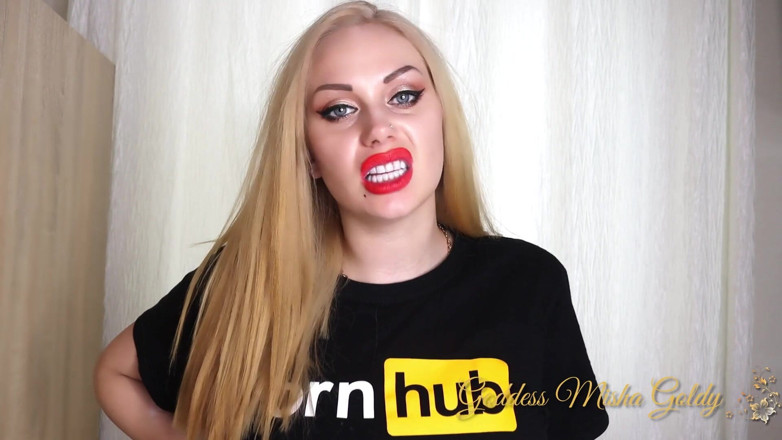 Goddess Misha Goldy: 7 tasks for every day for fucking pervert during 1 week!