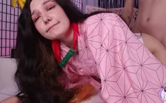Lustful Nezuko Tasted a Human Dick