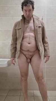 All Naked in Pubblic Bathroom